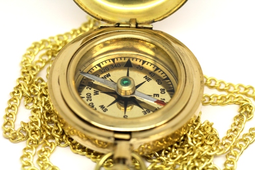 Kompass mit Gravur