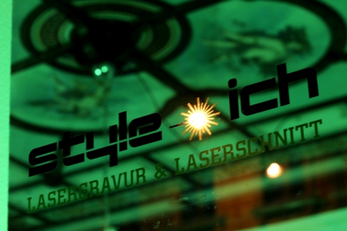 Lasergravur & Laserschnitt mit 100% grünem Naturstrom @ style-ich Store in Leipzig